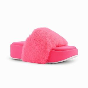 Nine West Rize Platform Slippers - Pink - Ireland (MD6972380)